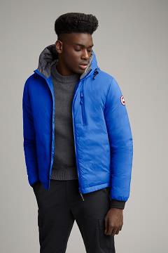Chamarras Canada Goose Hombre Mexico - PBI Lodge Chaqueta De Plumas Azules UR4238651